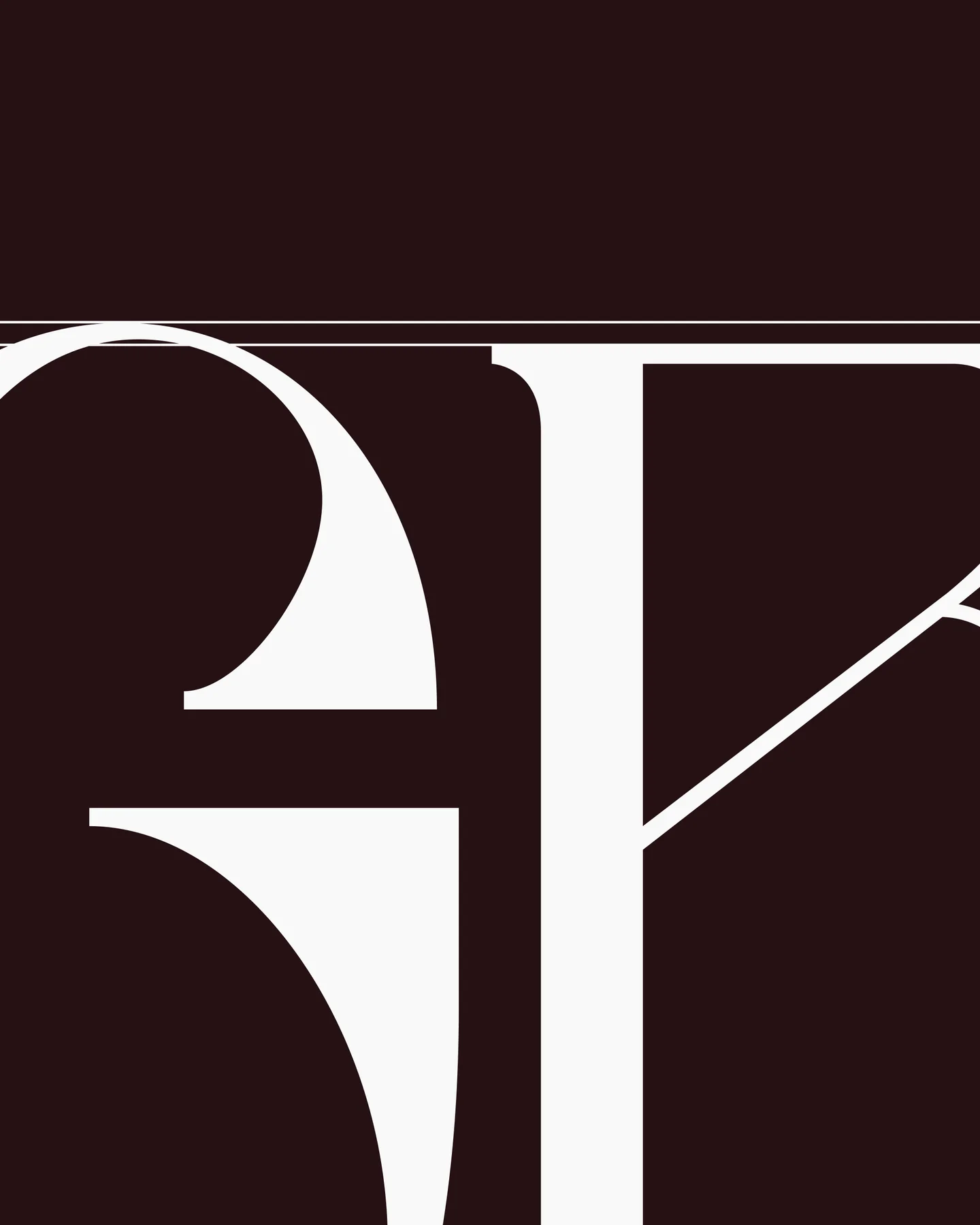 Enlarged Dufrene letterforms showing fine strokes and curved terminals.