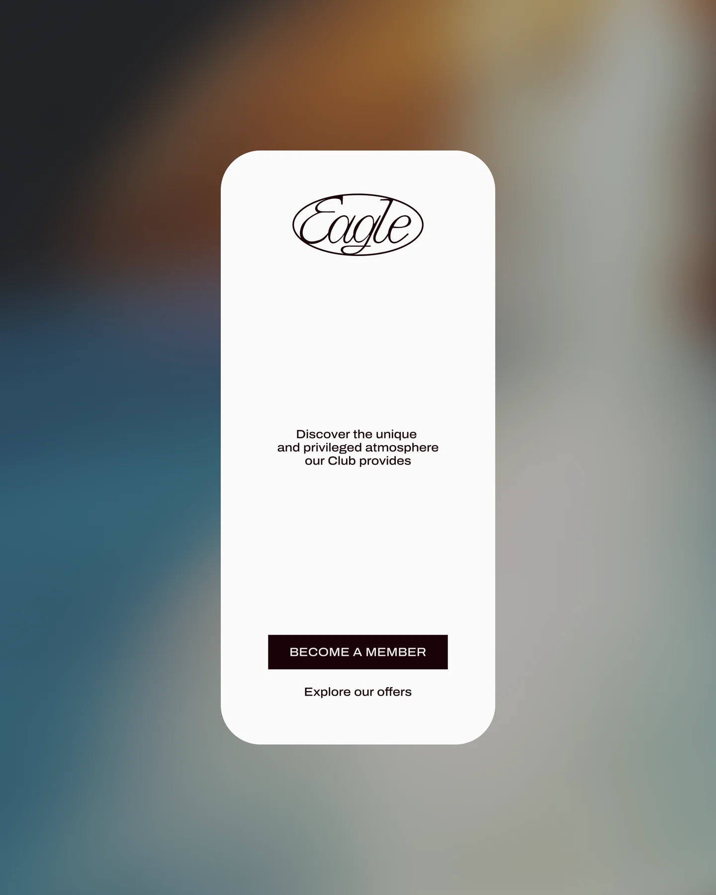 Eagle membership page on a phone, with a Become a Member link.